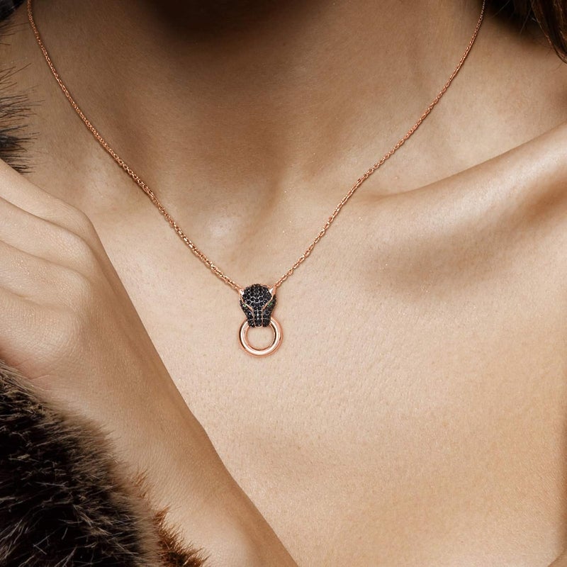 Santuzza 925 Sterling Silver Animal Gemstone Pendant for Women - Image 4